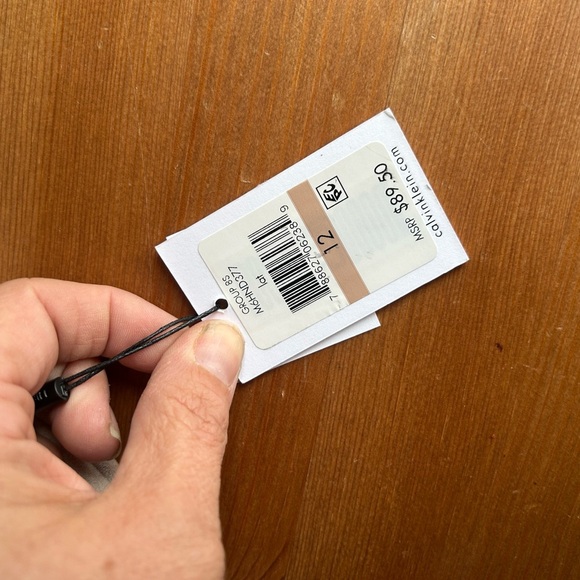 NWT 12 Calvin Klein Women's Beige Pencil Skirt - Picture 4 of 10